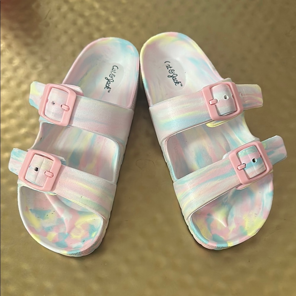 Cat & Jack Kids' Multicolor Buckle Sandals